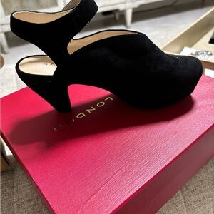 Sacha London Black Heels with Platform Sole